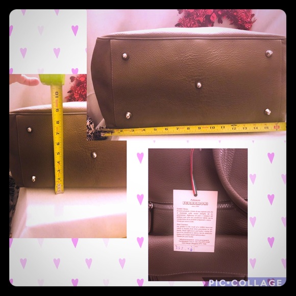 All leather Crossbody/Tote Handbag Carry-On - Picture 3 of 6